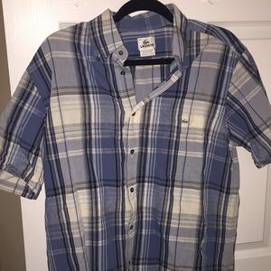 Men’s Lacoste short sleeve button up